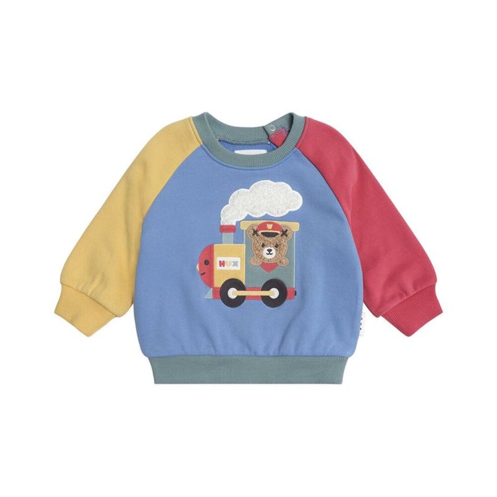 Huxbaby Choo Choo Huxbear Sweatshirt, Multi